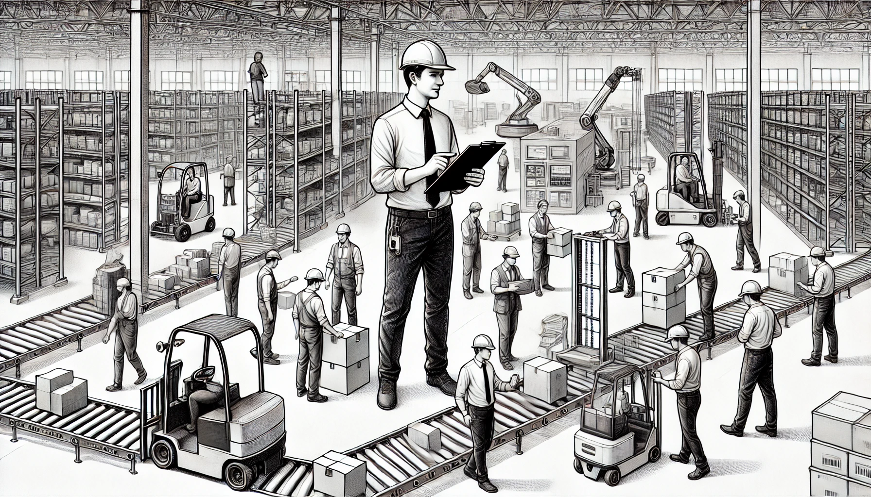 Consultant creating a ramp-up plan for an automated warehouse project.